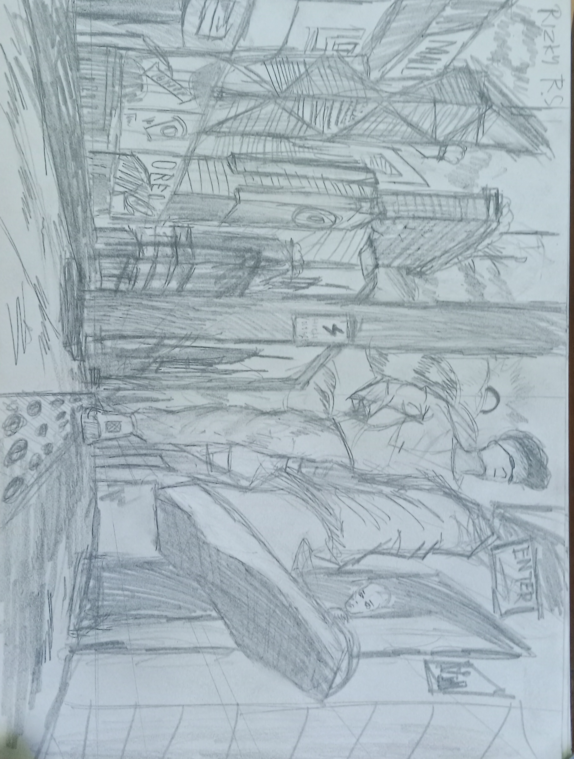Hasil Karya Siswa 12 — Menggambar Perspektif
