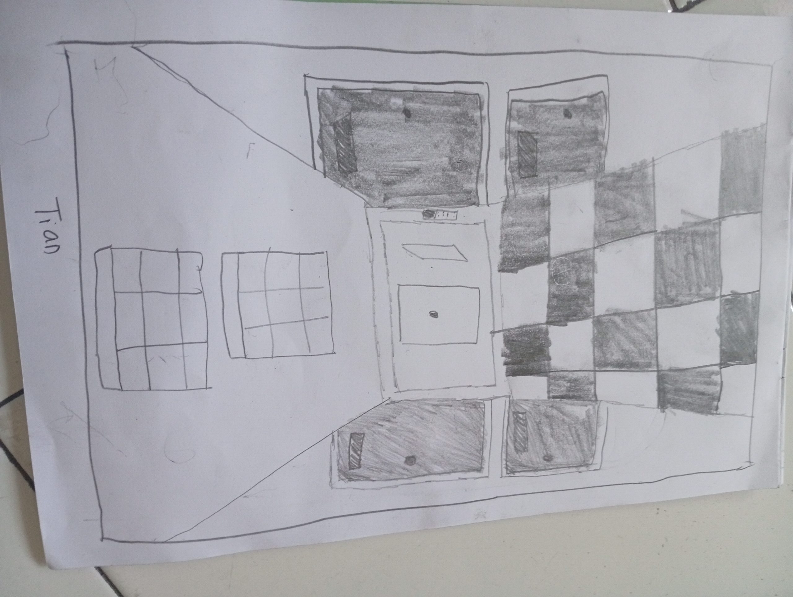 Hasil Karya Siswa 09 — Menggambar Perspektif